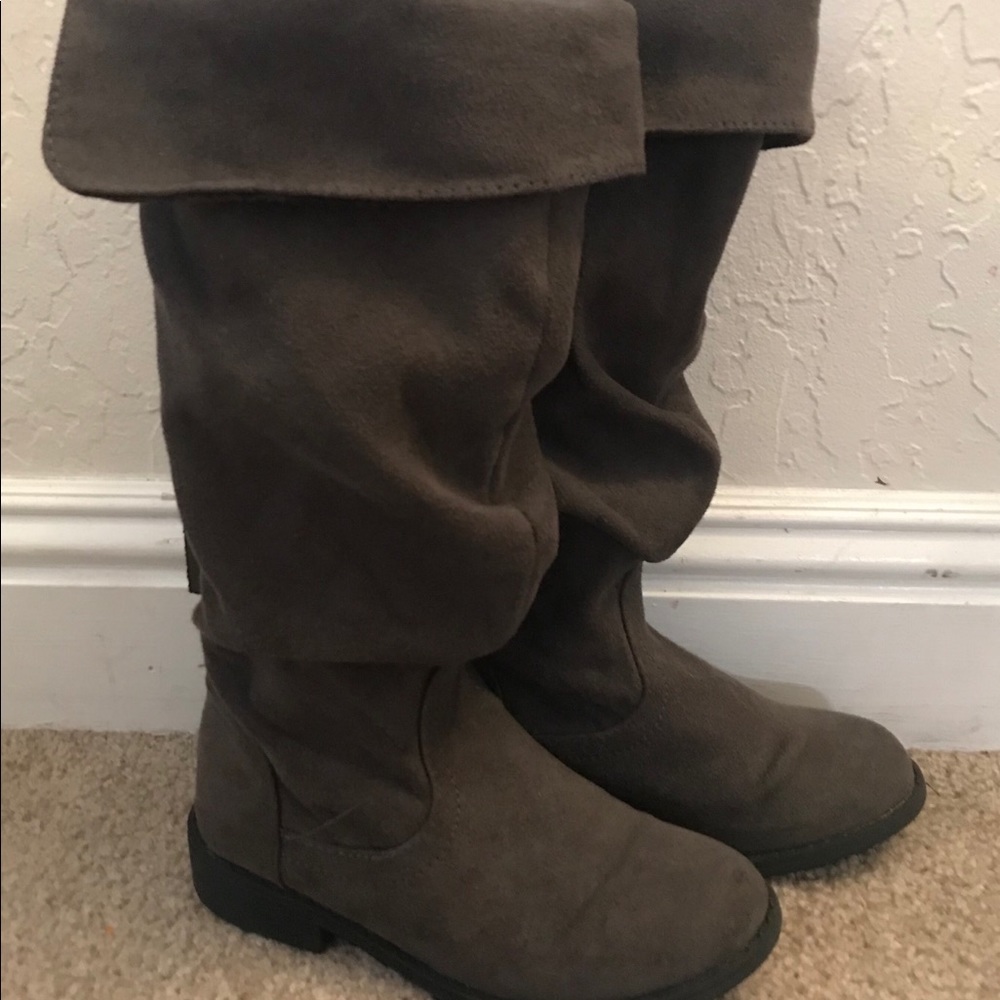 Girls Size 12 Microsuede Tall Boots
